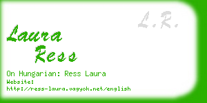 laura ress business card